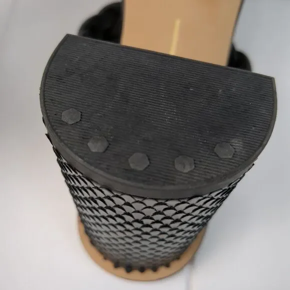 Dolce Vita Paily Black Stella Braided Straps Slip On Heeled Sandals Size 10 - Picture 12 of 13